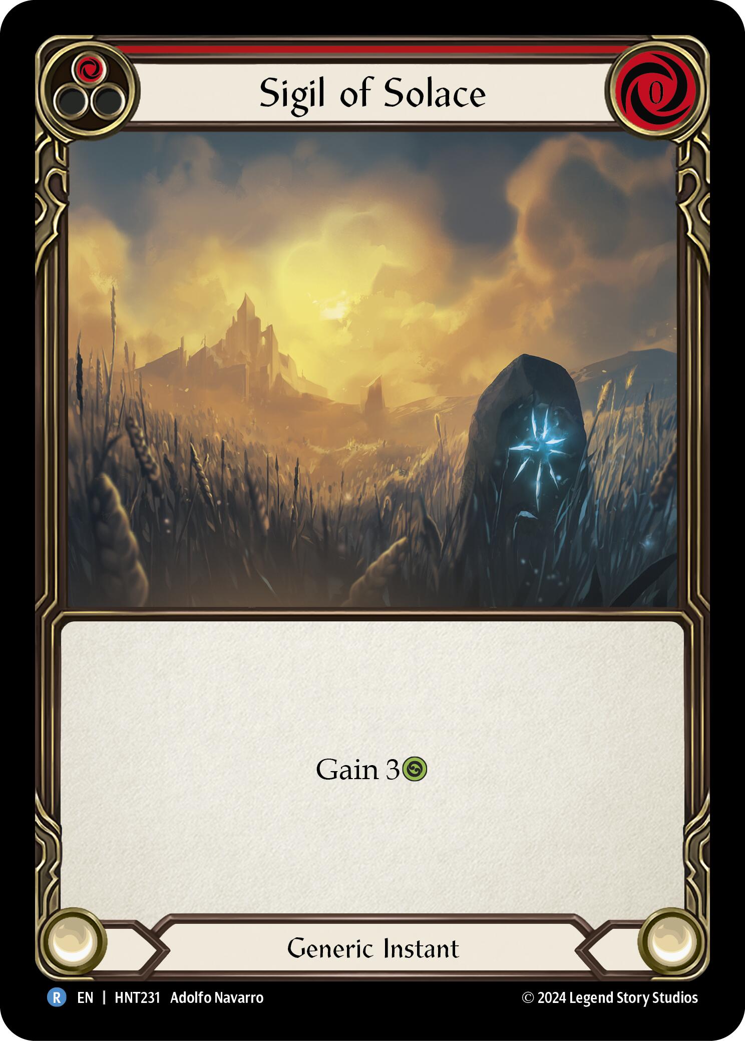 Sigil of Solace (Red) [HNT231] (The Hunted) | Good Games Cannington