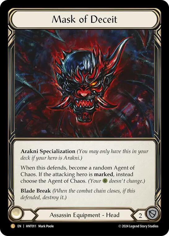 Mask of Deceit [HNT011] (The Hunted)  Rainbow Foil | Good Games Cannington