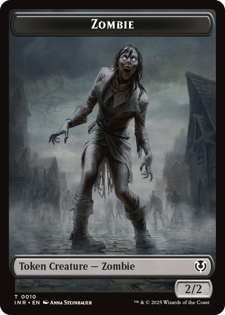 Zombie (0010) // Blood Double-Sided Token [Innistrad Remastered Tokens] | Good Games Cannington