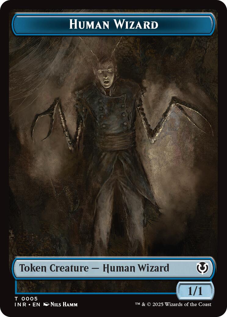 Human Wizard // Emblem - Jace, Unraveler of Secrets Double-Sided Token [Innistrad Remastered Tokens] | Good Games Cannington