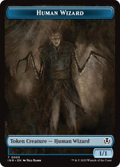 Human Wizard // Emblem - Jace, Unraveler of Secrets Double-Sided Token [Innistrad Remastered Tokens] | Good Games Cannington