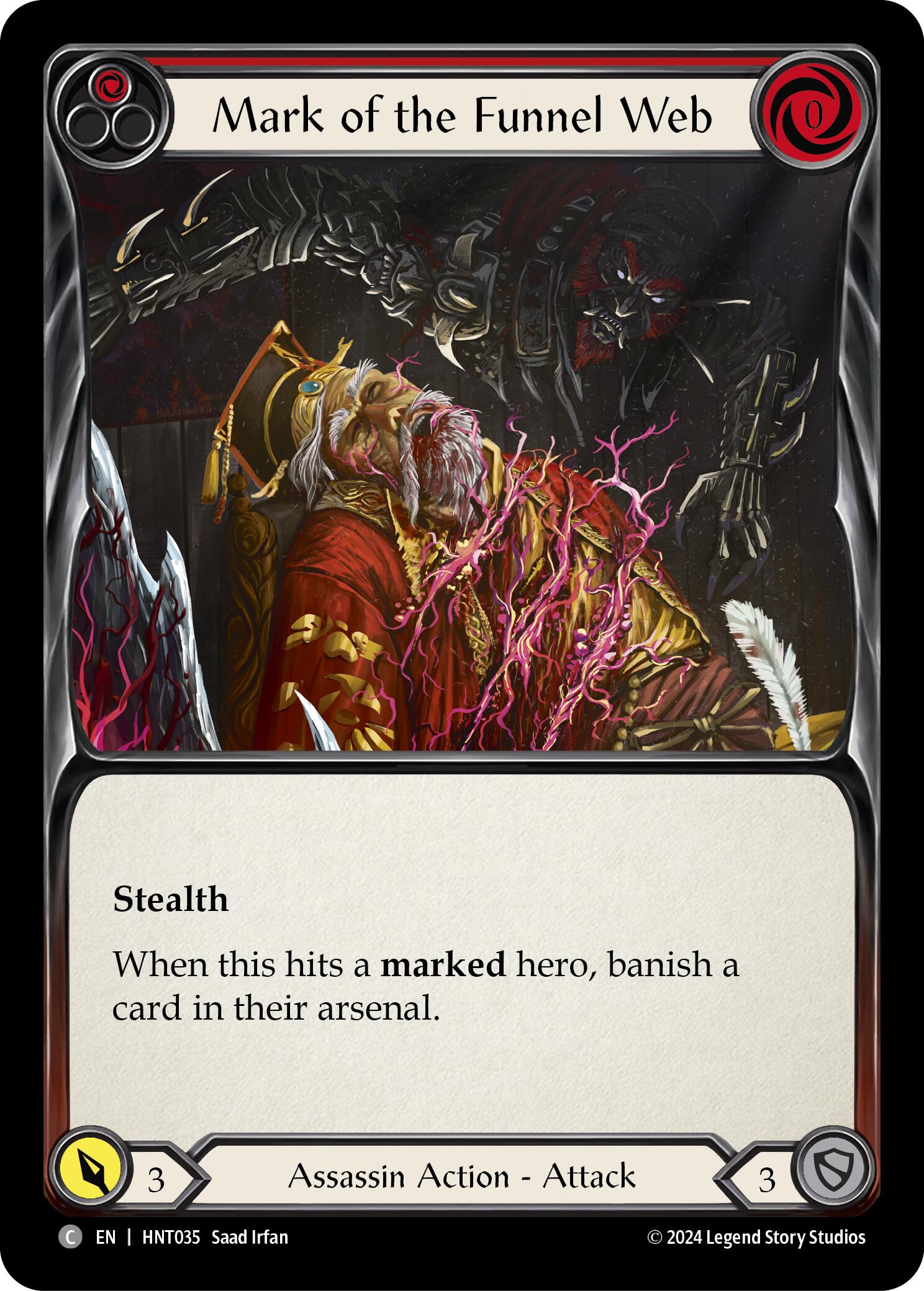 Mark of the Funnel Web (Red) [HNT035] (The Hunted)  Rainbow Foil | Good Games Cannington