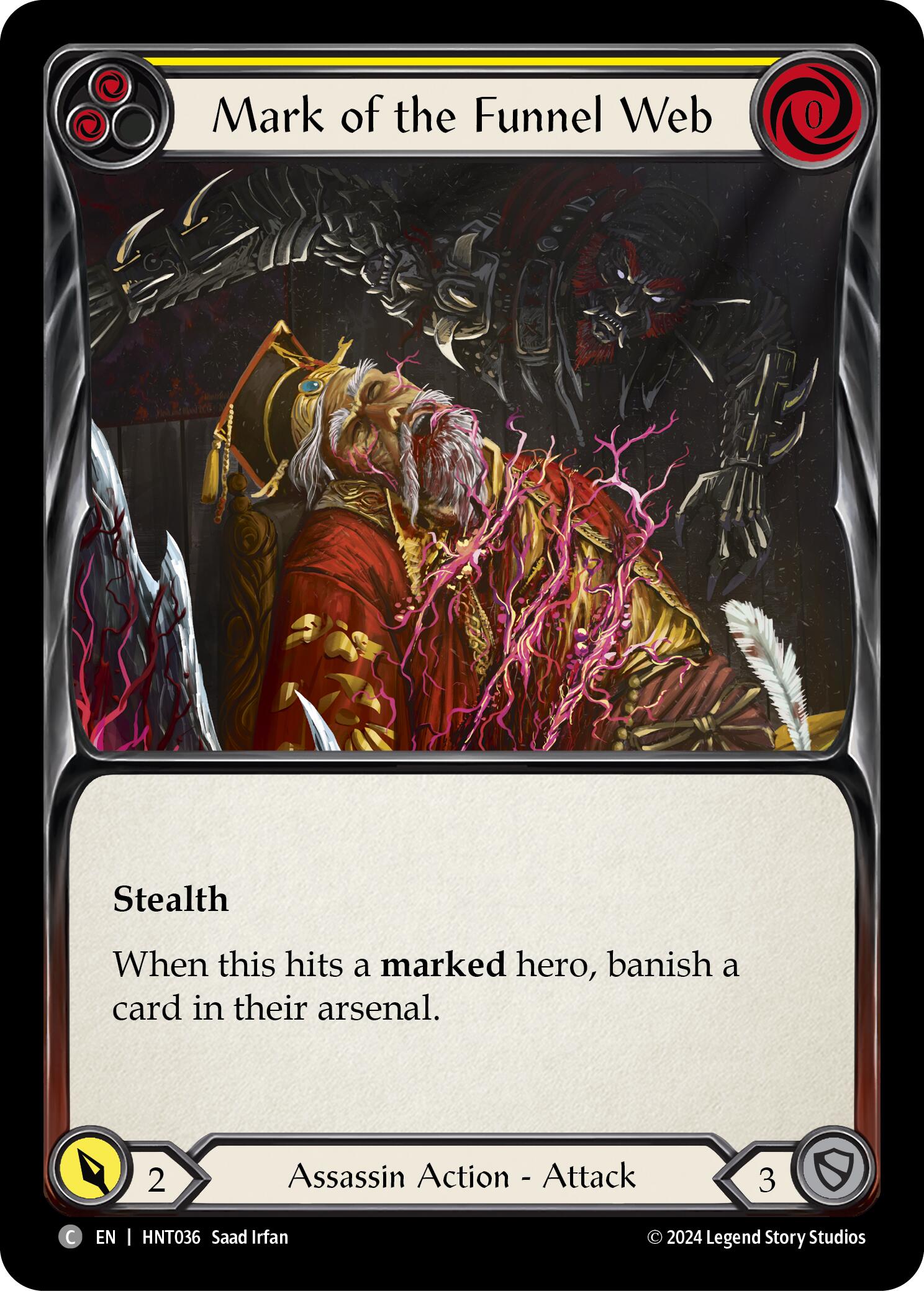 Mark of the Funnel Web (Yellow) [HNT036] (The Hunted) | Good Games Cannington