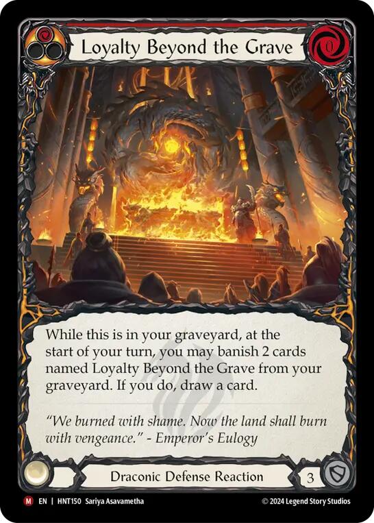 Loyalty Beyond the Grave [HNT150] (The Hunted)  Rainbow Foil | Good Games Cannington