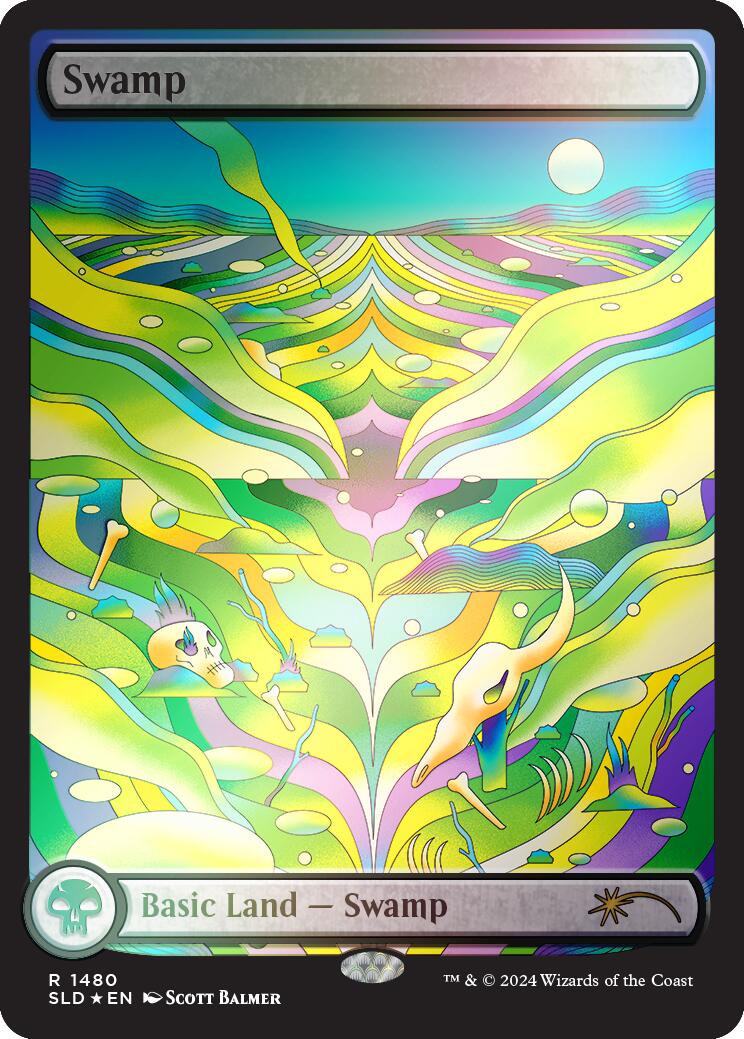 Swamp (1480) (Rainbow Foil) [Secret Lair Drop Series] | Good Games Cannington