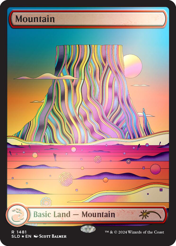 Mountain (1481) (Rainbow Foil) [Secret Lair Drop Series] | Good Games Cannington