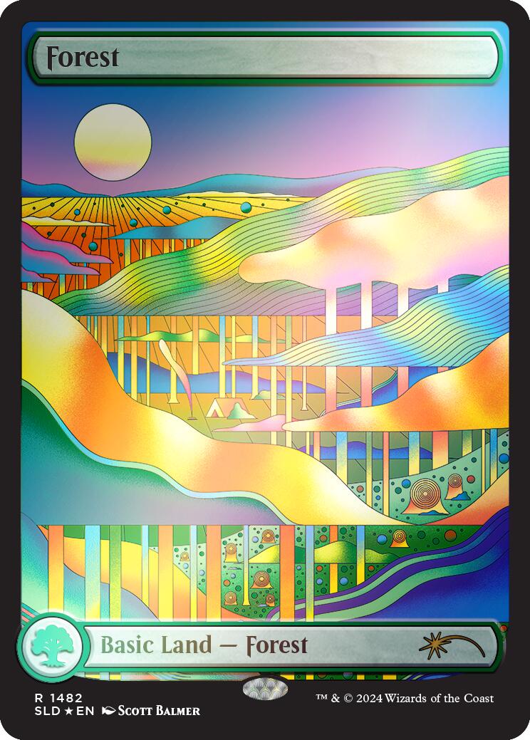 Forest (1482) (Rainbow Foil) [Secret Lair Drop Series] | Good Games Cannington
