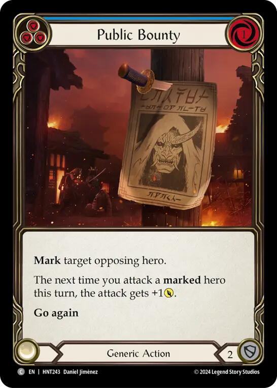 Public Bounty (Blue) [HNT243] (The Hunted) | Good Games Cannington