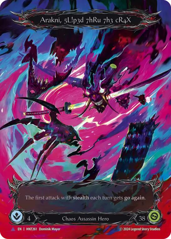 Arakni, 5L!p3d 7hRu 73h cR4X (Marvel) [HNT261] (The Hunted)  Cold Foil | Good Games Cannington