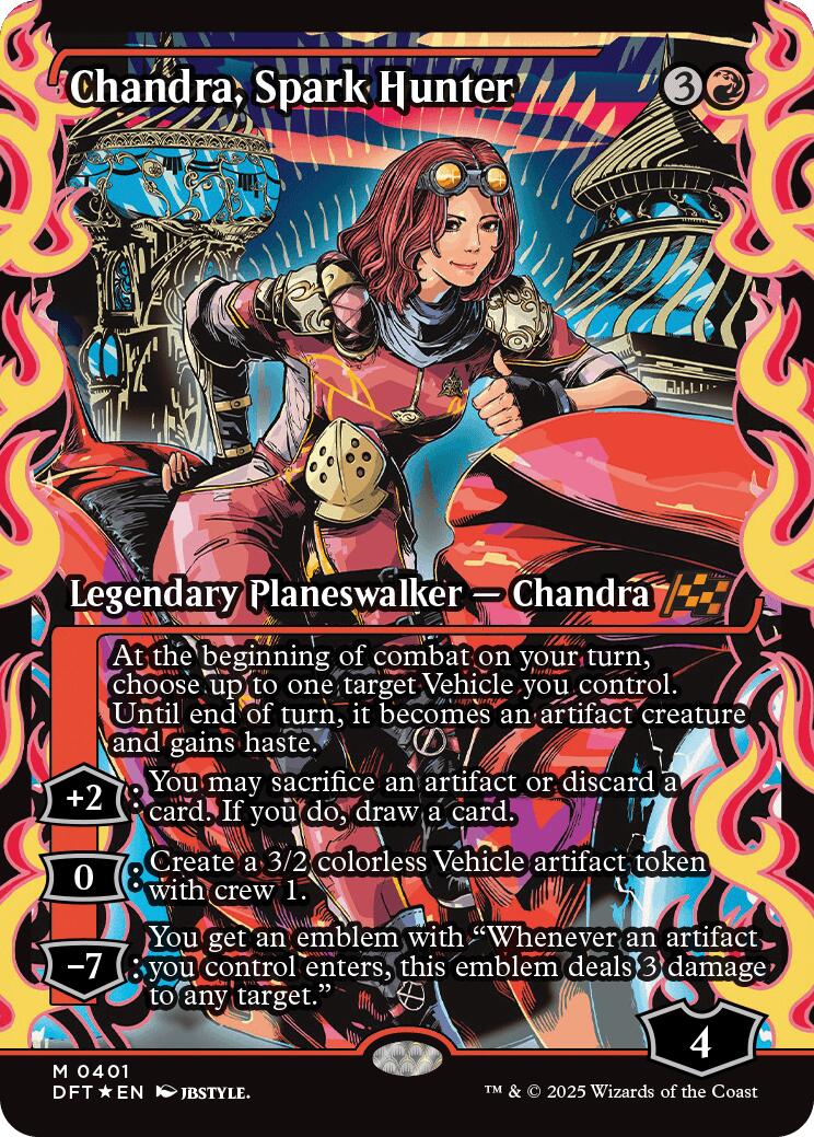 Chandra, Spark Hunter (Showcase) (Japanese) [Aetherdrift] | Good Games Cannington