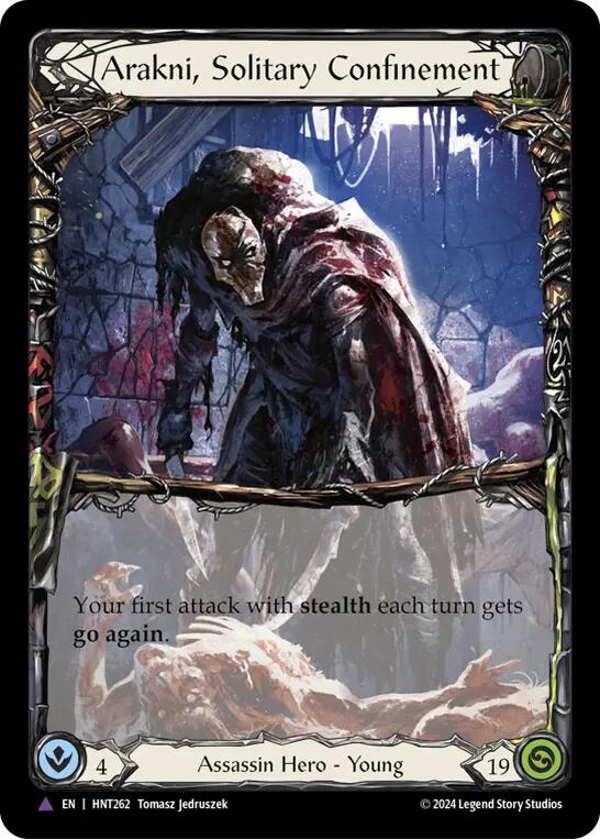 Arakni, Solitary Confinement (Marvel) [HNT262] (The Hunted)  Cold Foil | Good Games Cannington