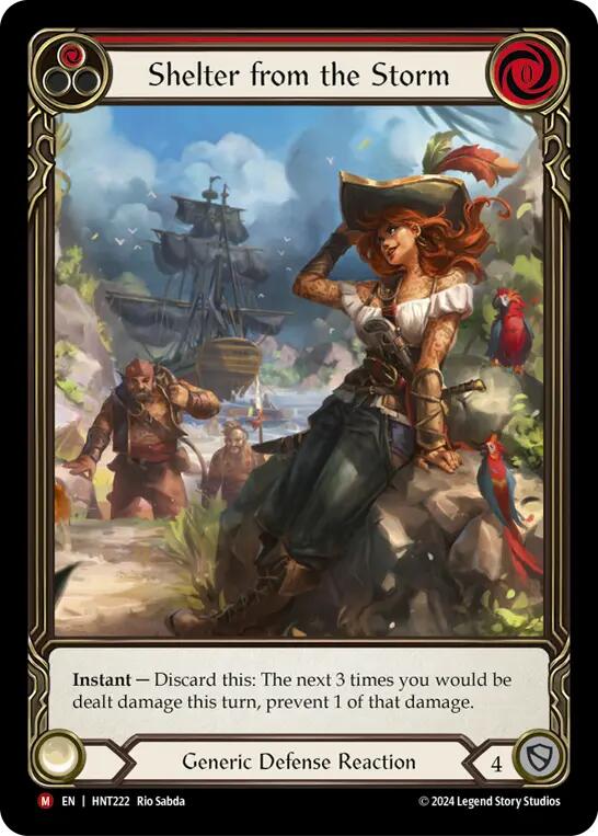 Shelter from the Storm (Extended Art) [HNT222] (The Hunted)  Rainbow Foil | Good Games Cannington