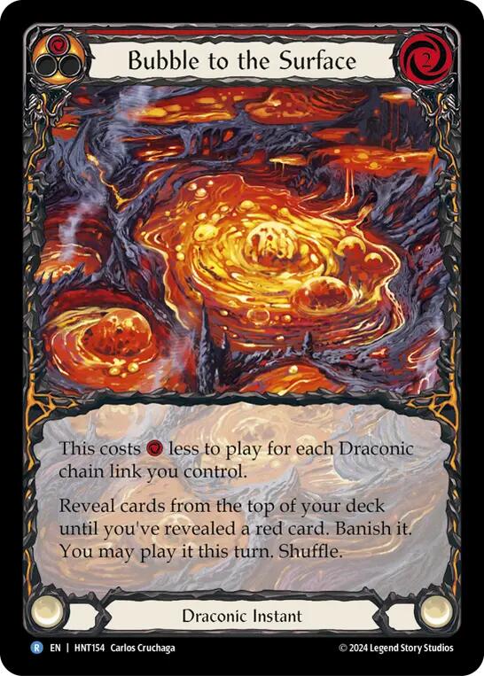 Bubble to the Surface (Red) (Extended Art) [HNT154] (The Hunted)  Rainbow Foil | Good Games Cannington