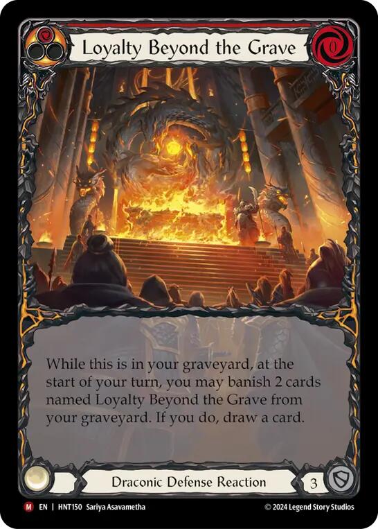 Loyalty Beyond the Grave (Extended Art) [HNT150] (The Hunted)  Rainbow Foil | Good Games Cannington
