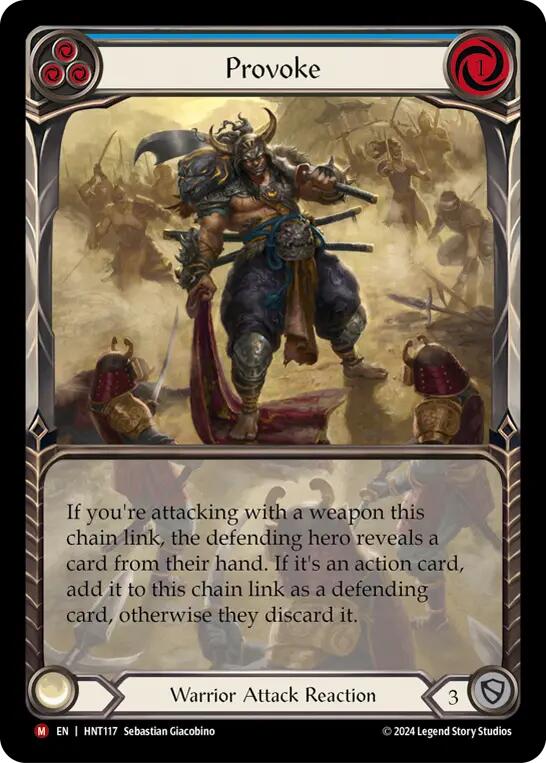 Provoke (Extended Art) [HNT117] (The Hunted)  Rainbow Foil | Good Games Cannington
