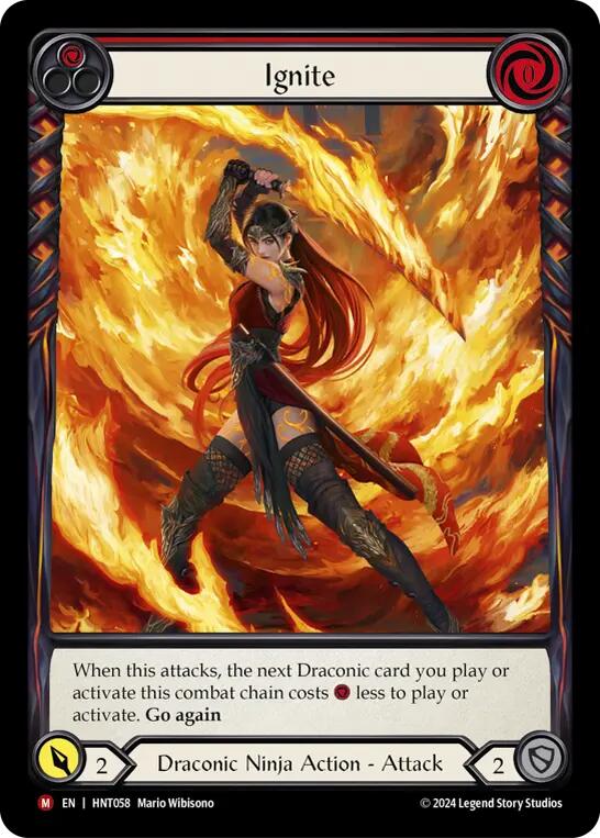 Ignite (Extended Art) [HNT058] (The Hunted)  Rainbow Foil | Good Games Cannington