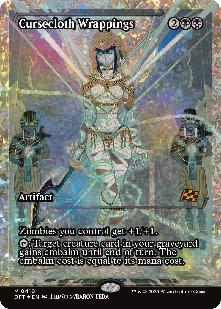Cursecloth Wrappings (Showcase Fracture Foil) (Japanese) [Aetherdrift] | Good Games Cannington