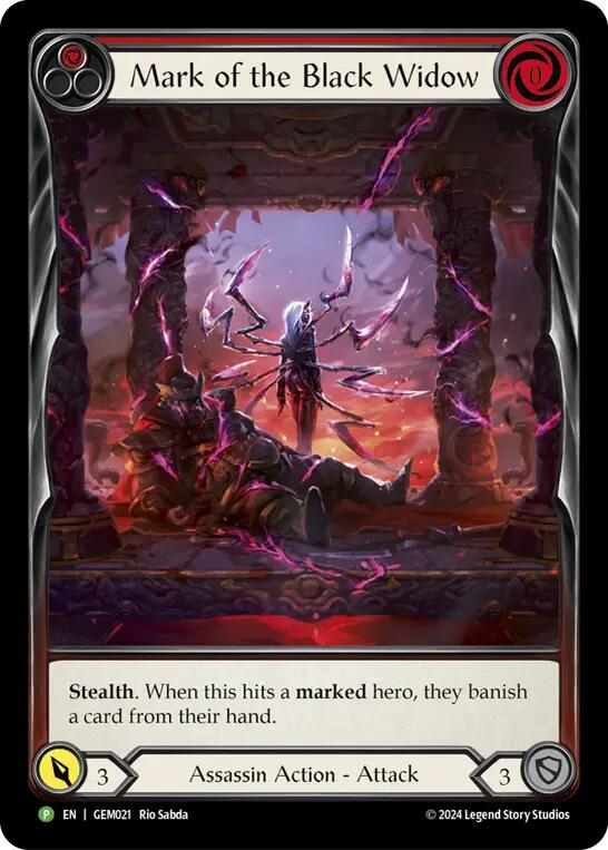 Mark of the Black Widow [GEM021] (GEM Pack 1)  Rainbow Foil | Good Games Cannington