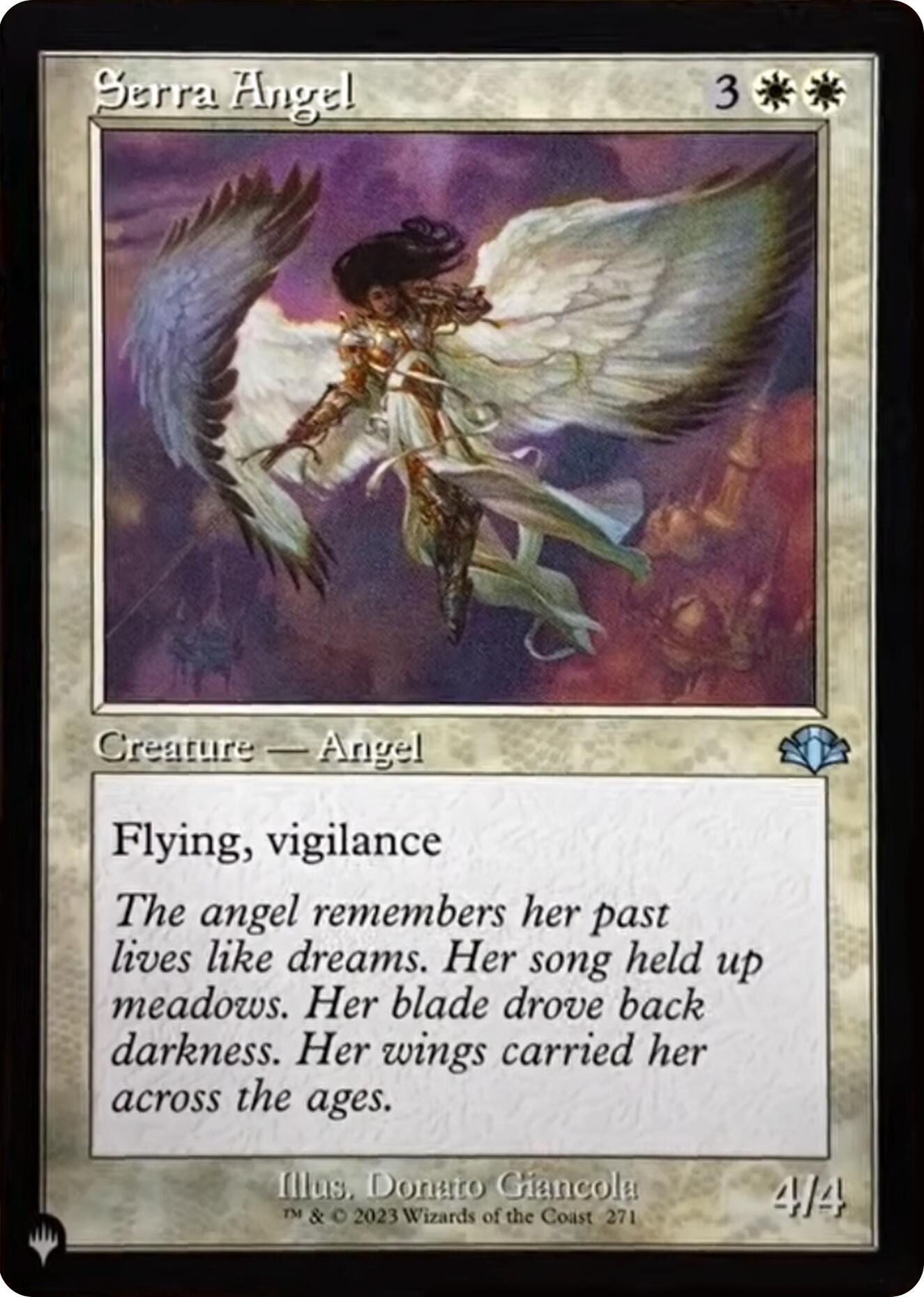 Serra Angel (Retro Frame) [The List] | Good Games Cannington