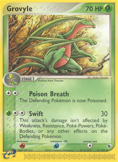 Grovyle (31/109) [EX: Ruby & Sapphire] | Good Games Cannington