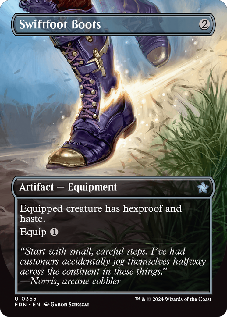 Swiftfoot Boots (Borderless) [Foundations] | Good Games Cannington