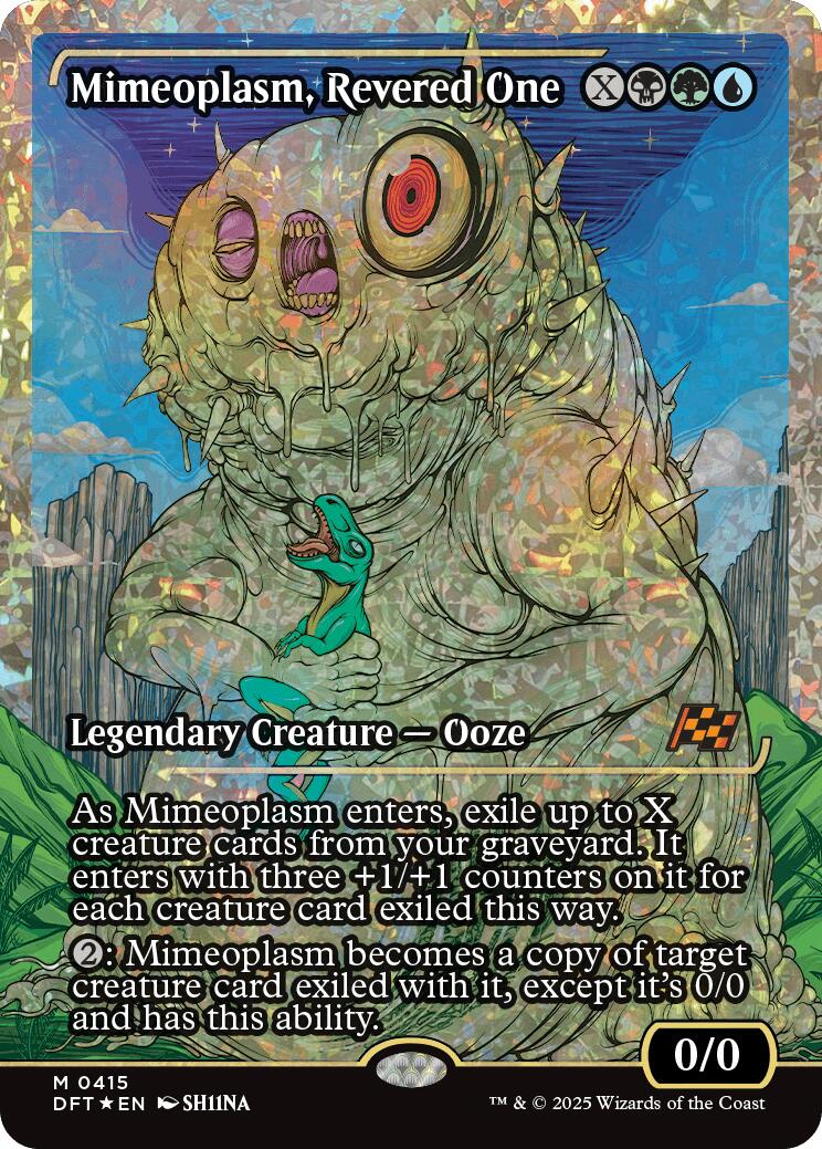 Mimeoplasm, Revered One (Showcase Fracture Foil) (Japanese) [Aetherdrift] | Good Games Cannington