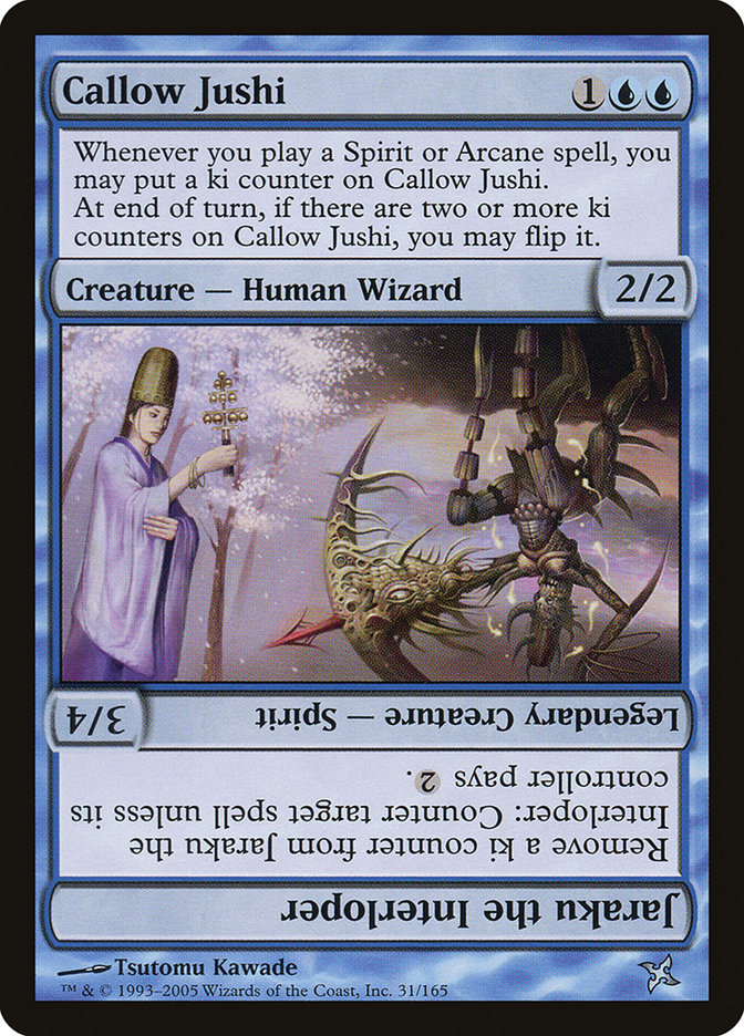 Callow Jushi // Jaraku the Interloper [Betrayers of Kamigawa] | Good Games Cannington
