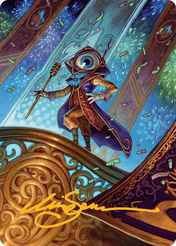 Vnwxt, Verbose Host Art Card (Gold-Stamped Signature) [Aetherdrift Art Series] | Good Games Cannington