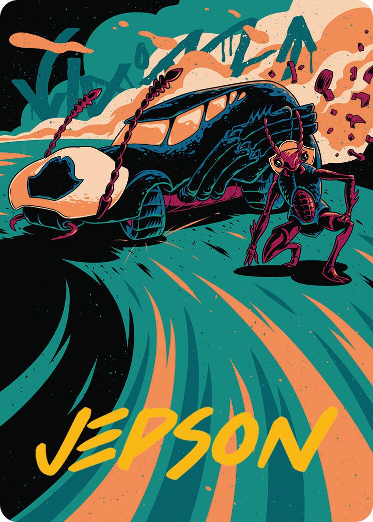 Carrion Cruiser Art Card (Gold-Stamped Signature) [Aetherdrift Art Series] | Good Games Cannington