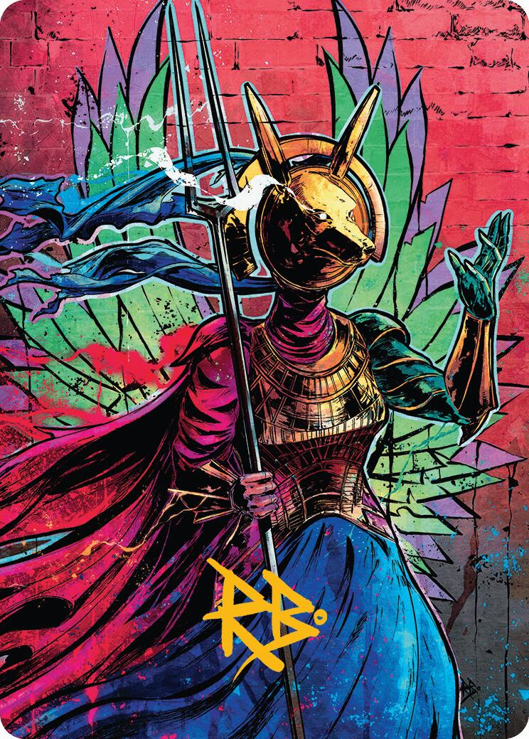 Hazoret, Godseeker Art Card (Gold-Stamped Signature) [Aetherdrift Art Series] | Good Games Cannington