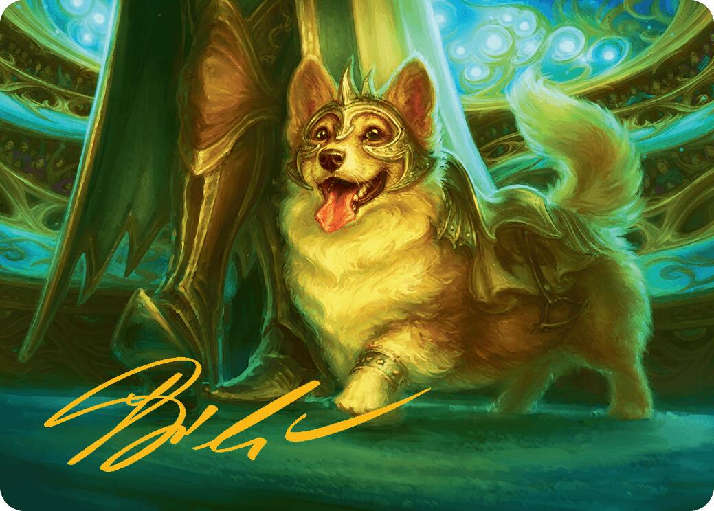 District Mascot Art Card (30/54) (Gold-Stamped Signature) [Aetherdrift Art Series] | Good Games Cannington