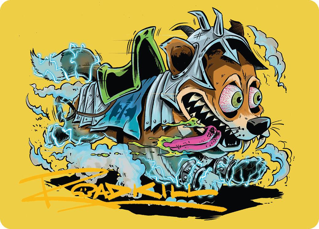 District Mascot Art Card (50/54) (Gold-Stamped Signature) [Aetherdrift Art Series] | Good Games Cannington