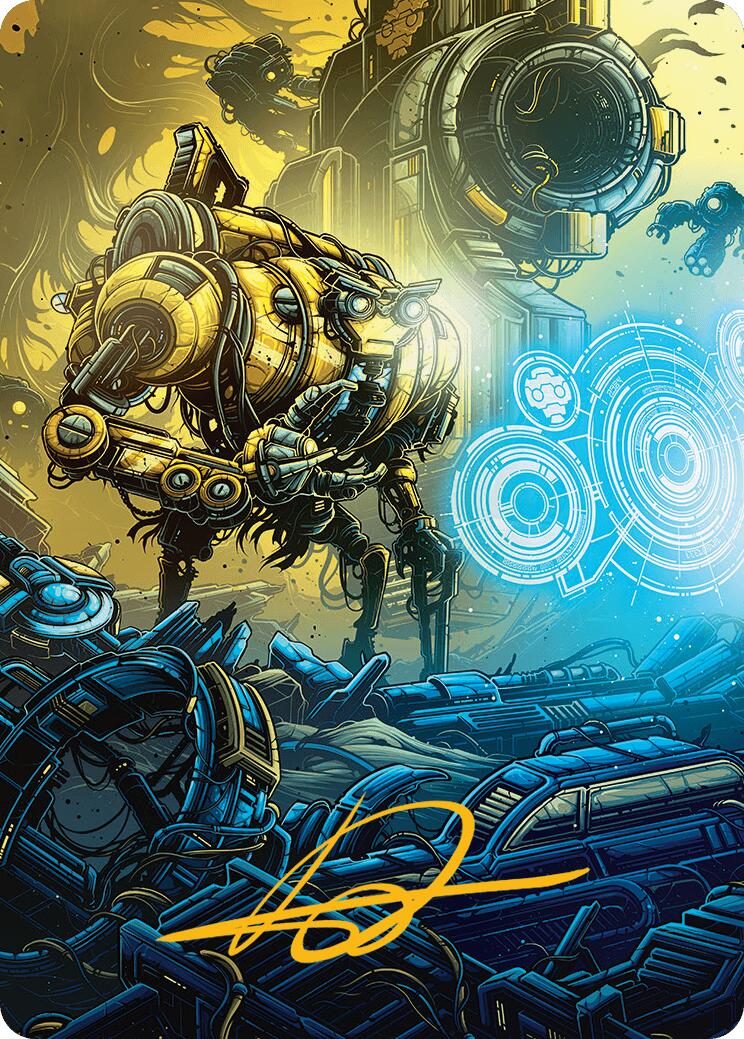 Mendicant Core, Guidelight Art Card (1/54) (Gold-Stamped Signature) [Aetherdrift Art Series] | Good Games Cannington
