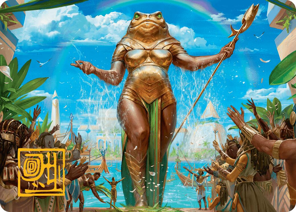 Sab-Sunen, Luxa Embodied Art Card (Gold-Stamped Signature) [Aetherdrift Art Series] | Good Games Cannington