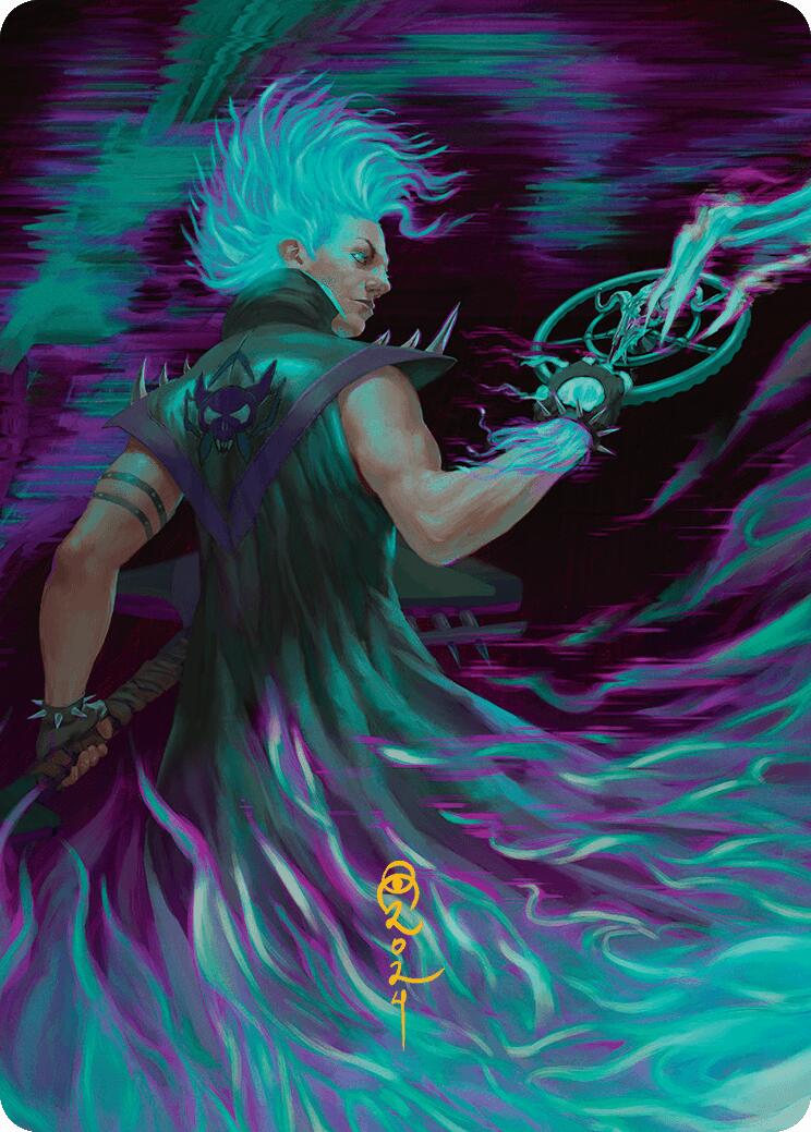 Winter, Cursed Rider Art Card (Gold-Stamped Signature) [Aetherdrift Art Series] | Good Games Cannington