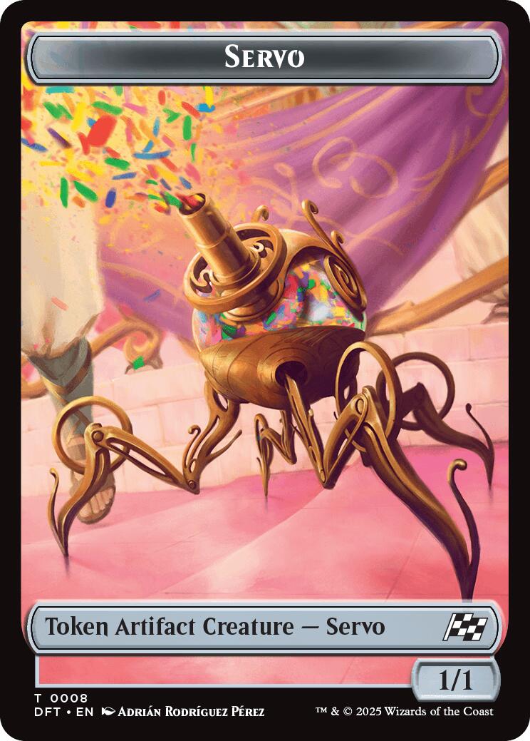 Servo // Thopter (0009) Double-Sided Token [Aetherdrift Tokens] | Good Games Cannington