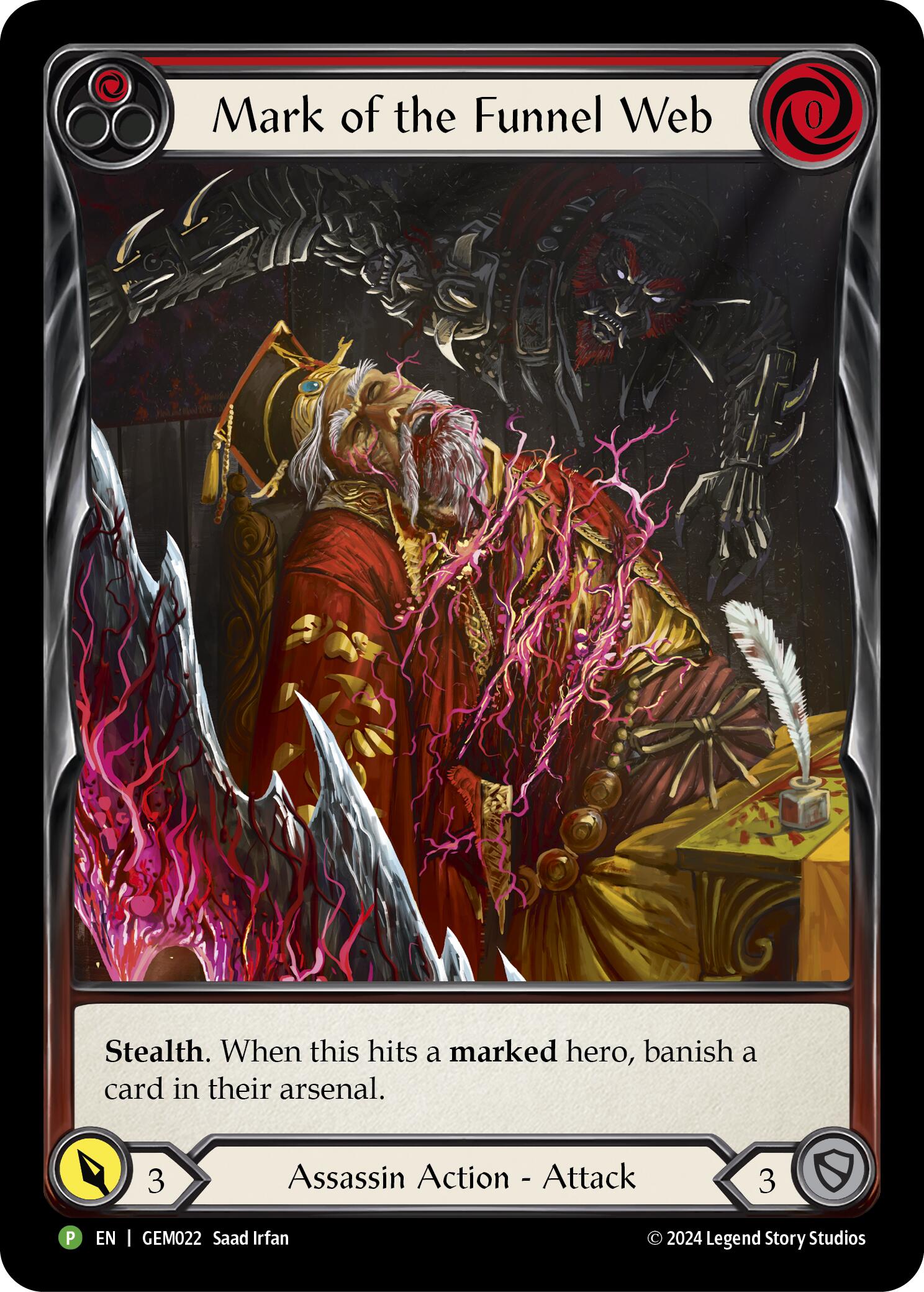 Mark of the Funnel Web (Red) [GEM022] (GEM Pack 1)  Rainbow Foil | Good Games Cannington