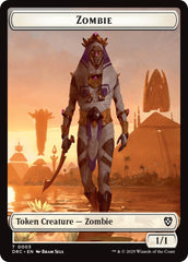 Angel of Sanctions // Zombie (0003) Double-Sided Token [Aetherdrift Tokens] | Good Games Cannington