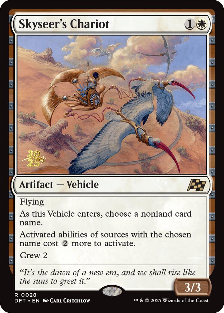 Skyseer's Chariot [Aetherdrift Prerelease Promos] | Good Games Cannington