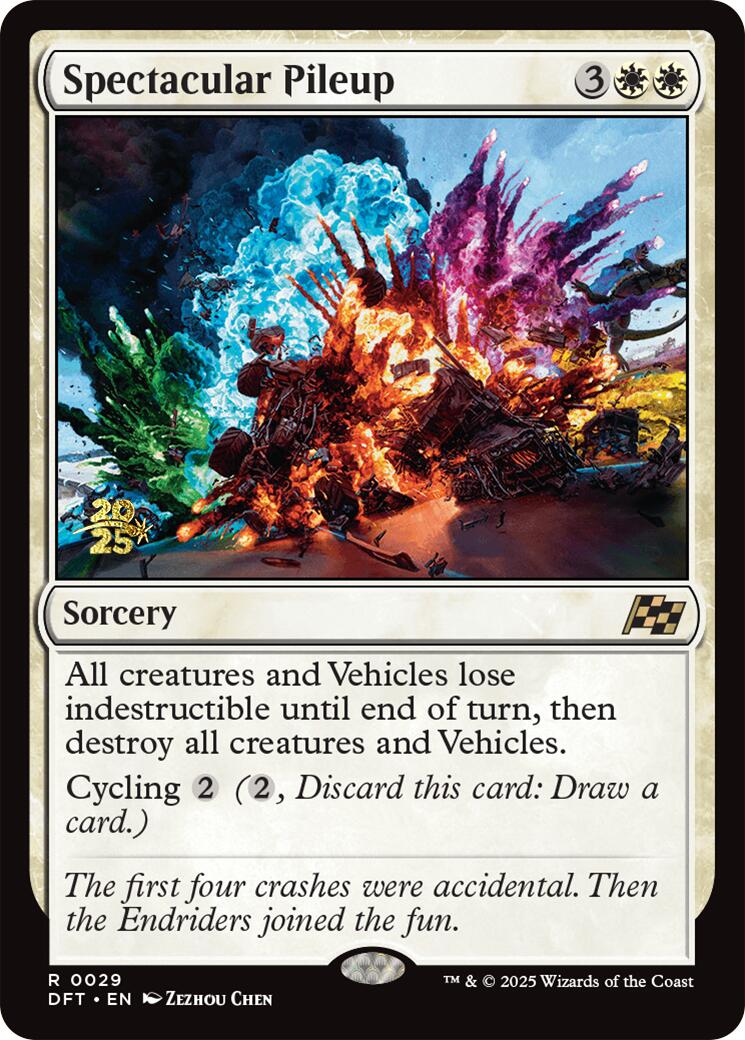 Spectacular Pileup [Aetherdrift Prerelease Promos] | Good Games Cannington