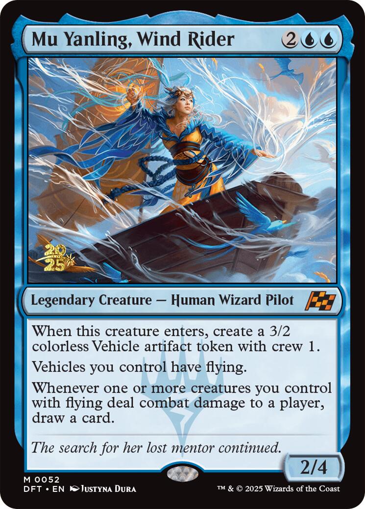 Mu Yanling, Wind Rider [Aetherdrift Prerelease Promos] | Good Games Cannington