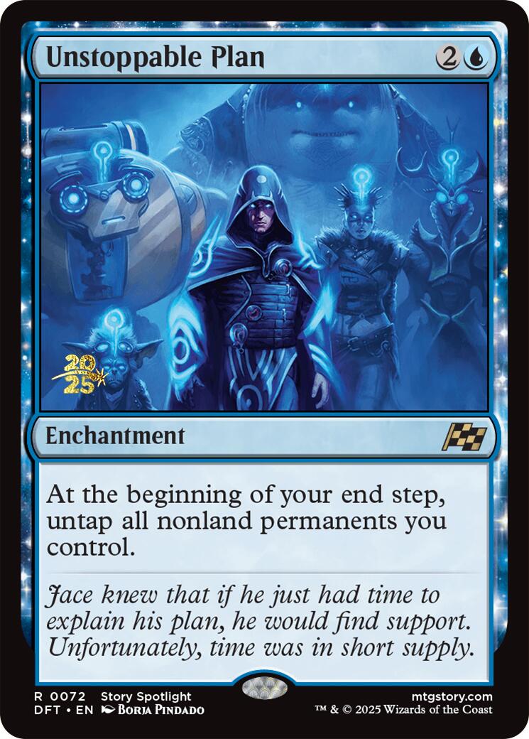 Unstoppable Plan [Aetherdrift Prerelease Promos] | Good Games Cannington