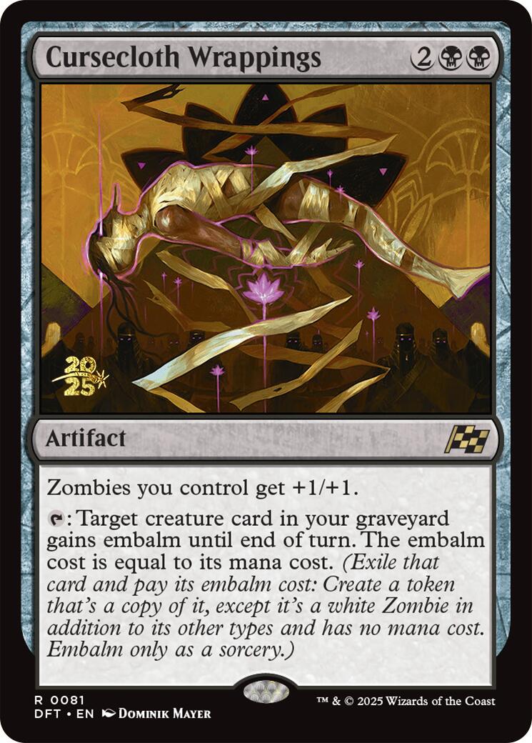 Cursecloth Wrappings [Aetherdrift Prerelease Promos] | Good Games Cannington