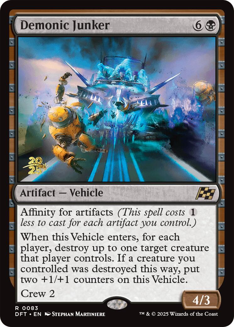 Demonic Junker [Aetherdrift Prerelease Promos] | Good Games Cannington