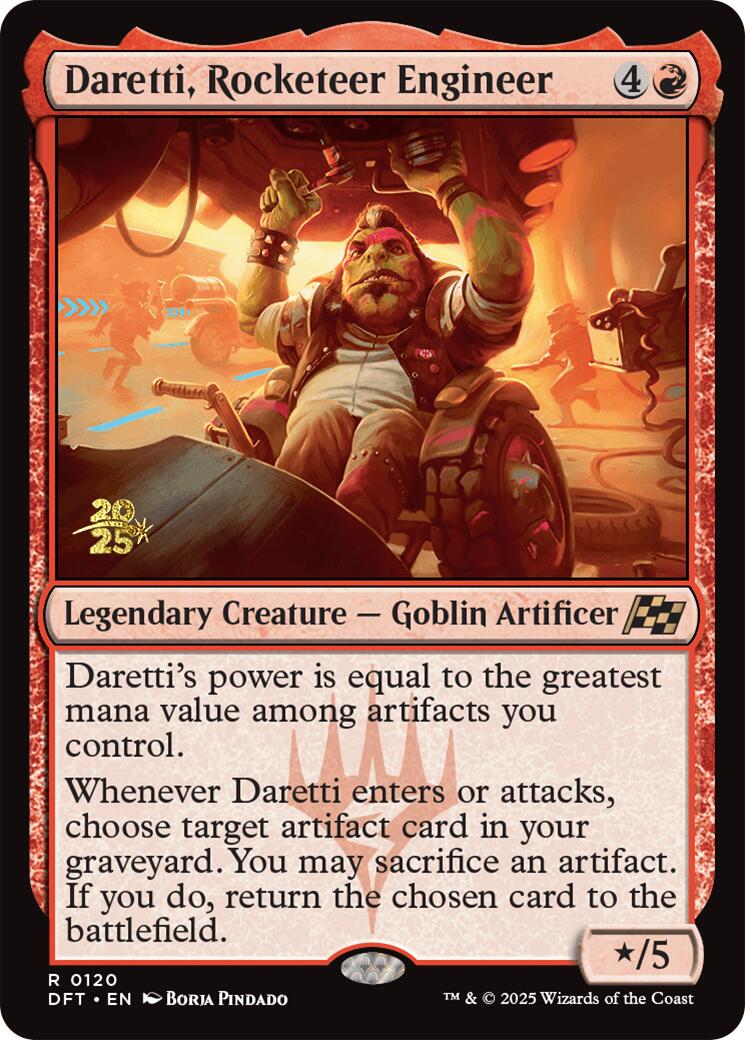 Daretti, Rocketeer Engineer [Aetherdrift Prerelease Promos] | Good Games Cannington