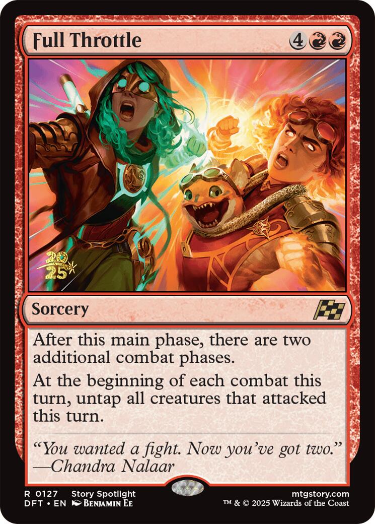 Full Throttle [Aetherdrift Prerelease Promos] | Good Games Cannington