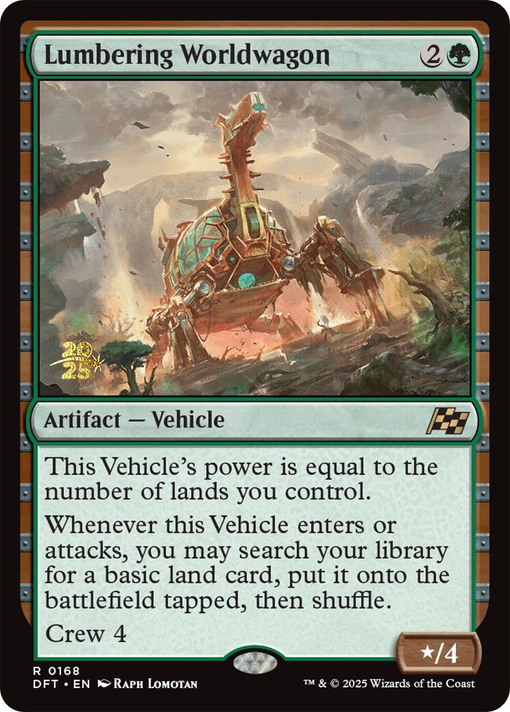 Lumbering Worldwagon [Aetherdrift Prerelease Promos] | Good Games Cannington