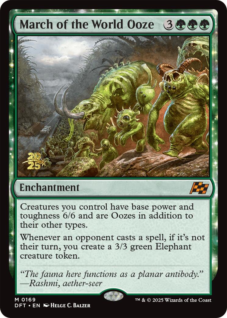 March of the World Ooze [Aetherdrift Prerelease Promos] | Good Games Cannington