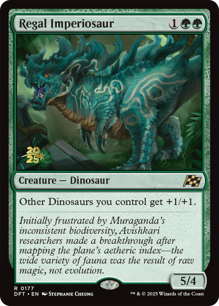 Regal Imperiosaur [Aetherdrift Prerelease Promos] | Good Games Cannington