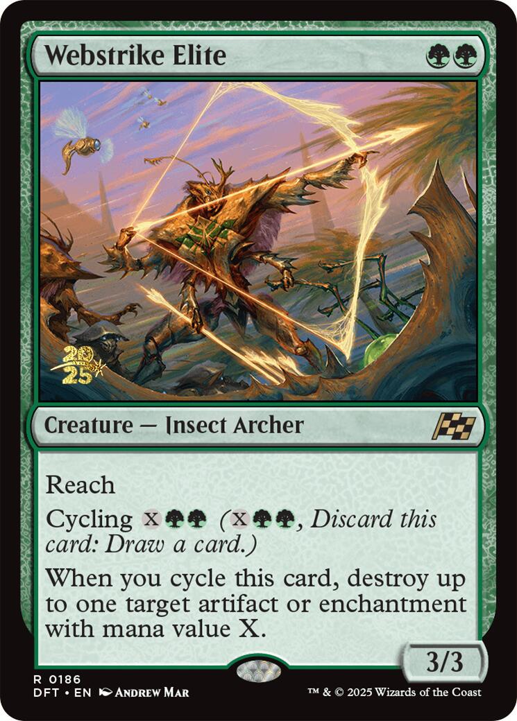 Webstrike Elite [Aetherdrift Prerelease Promos] | Good Games Cannington